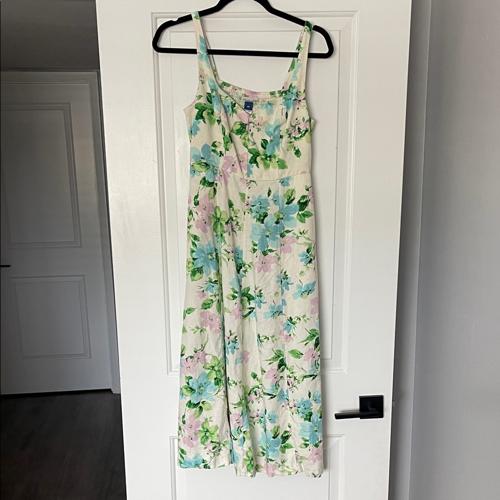 Old Navy Floral Dress with Green and Blue